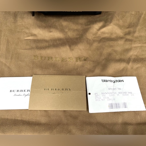 Burberry Crossbody Rucksack Black Nylon Logo Backpack - Picture 9 of 16